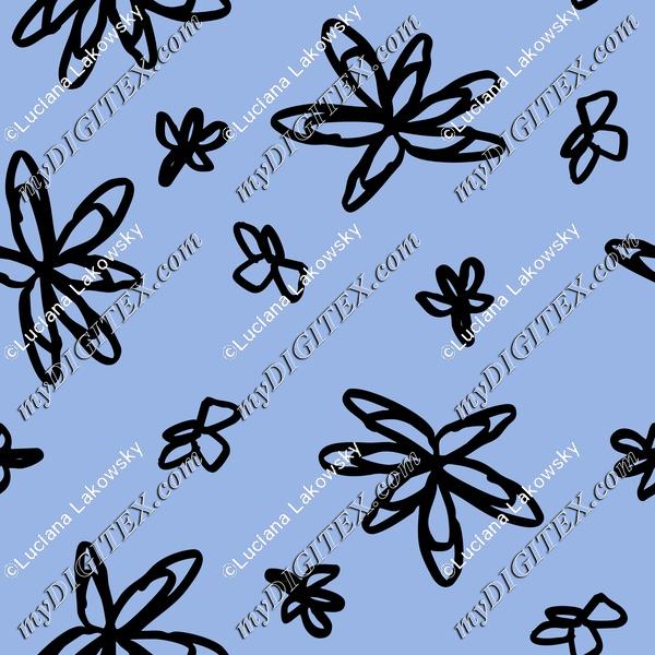Cute doodle flowers