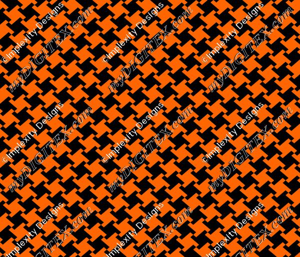 Pumpkin Houndstooth