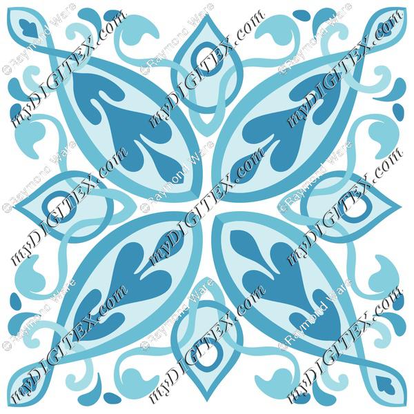 Vale Tile Blue