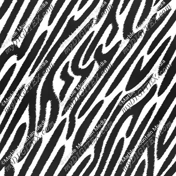 Zebra Stripes - Jagged Textured