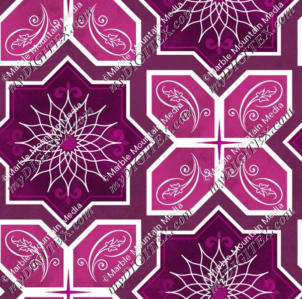 Geometric Tile - Amethyst