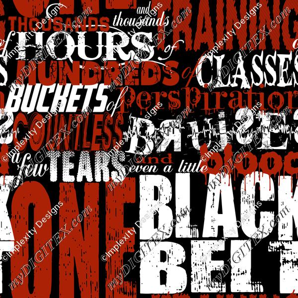 One Black Belt (on black)