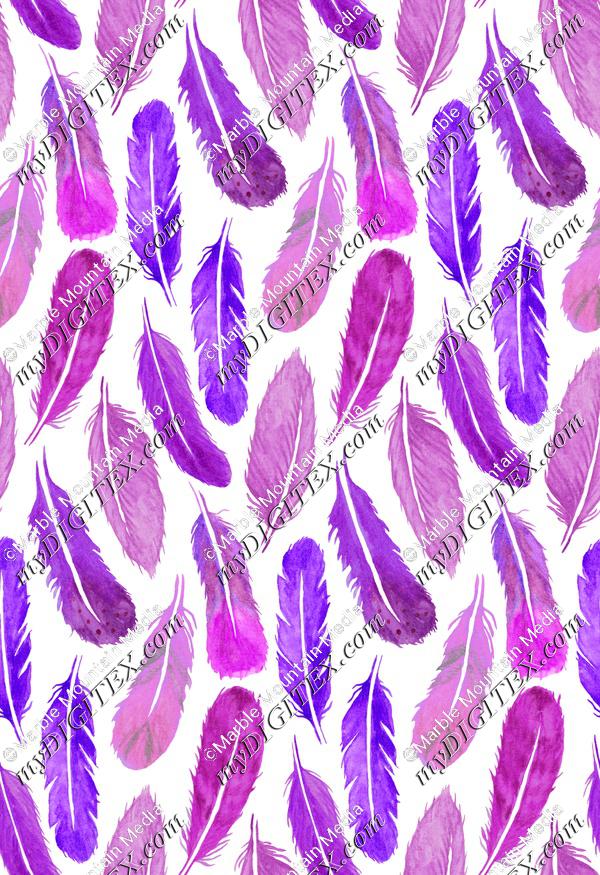 feather magenta painted purple watercolor watercolour