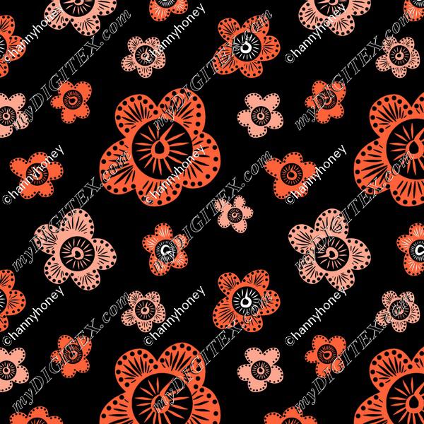 Marakesh - Orange - Black