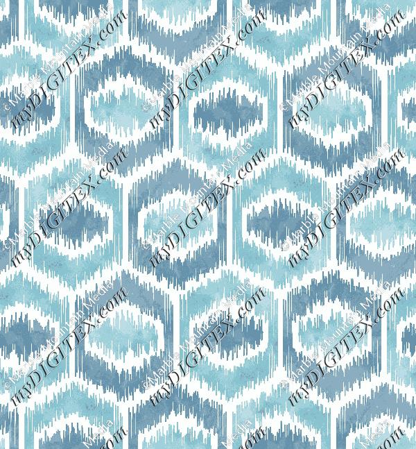 Hex Watercolor Ikat