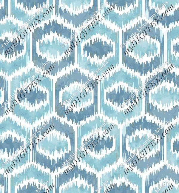 Hex Watercolor Ikat