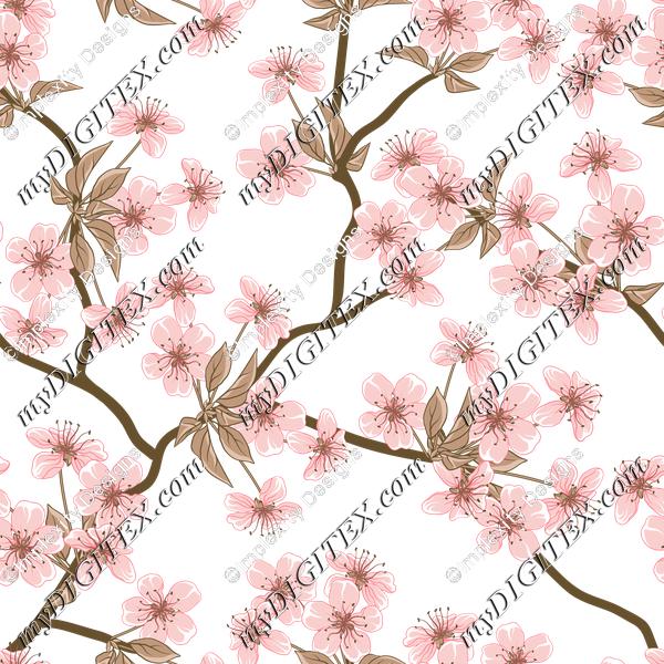 Cherry Blossoms (on white)