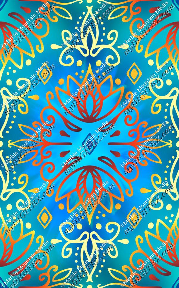 Lotus Deco - Hot Blue
