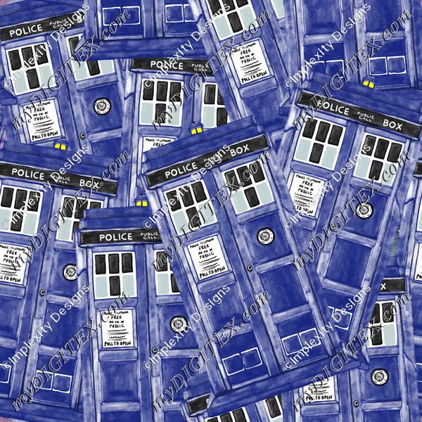 Police Box Watercolor