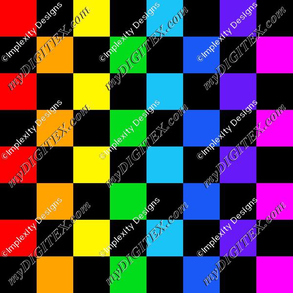 Rainbow Checkerboard