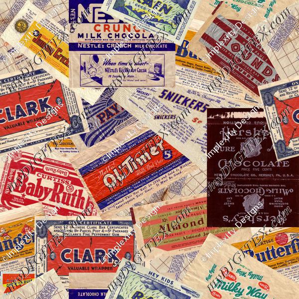 Vintage Candy Wrappers