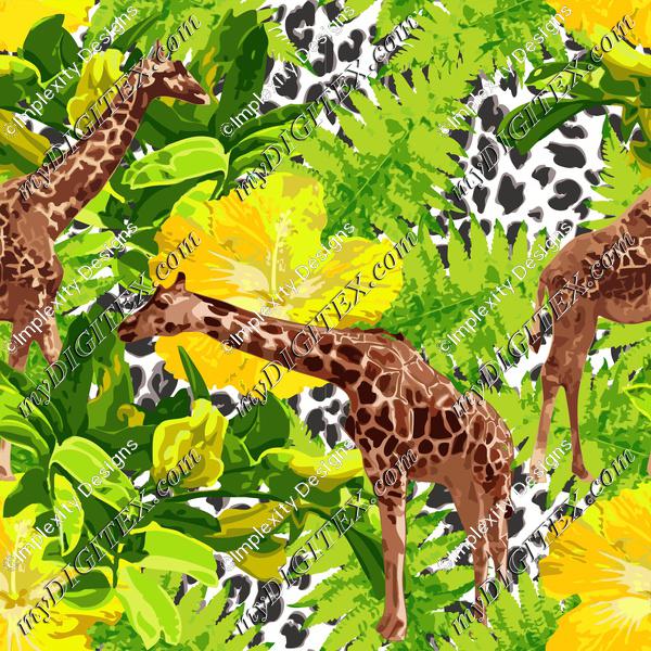 Leopard Giraffe Floral