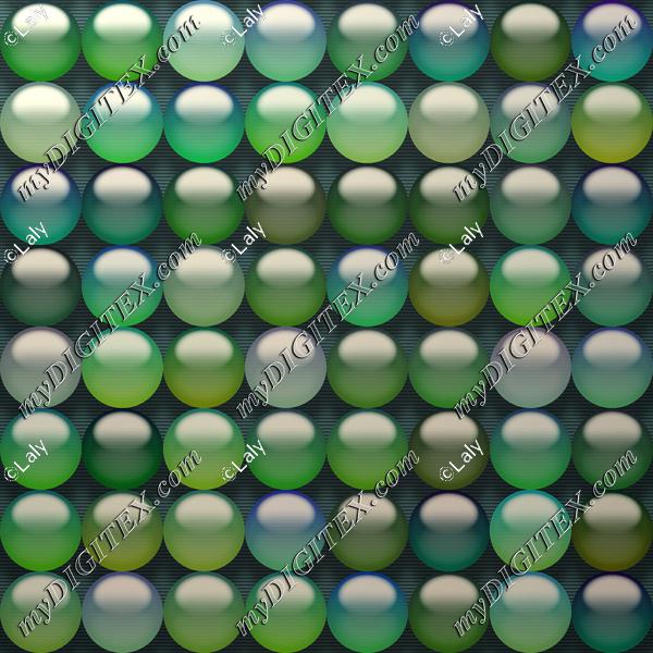 Green transparent balls