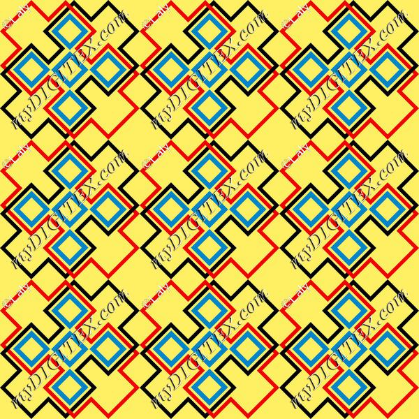 Shapes on a yellow background