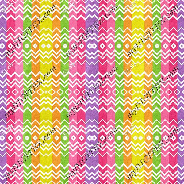 Colorful stripes and rhombus pattern