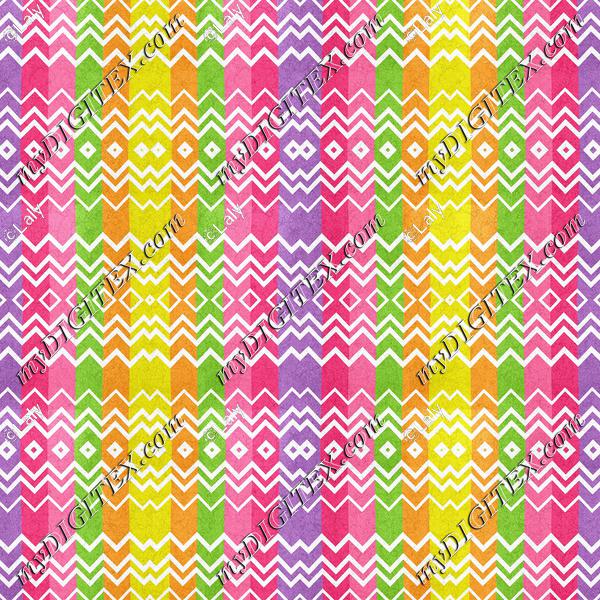 Colorful stripes and rhombus pattern