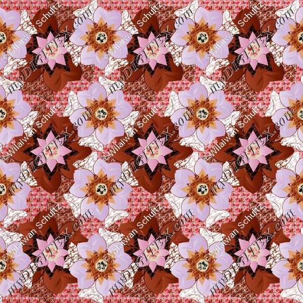 Abstract flower pattern 170417