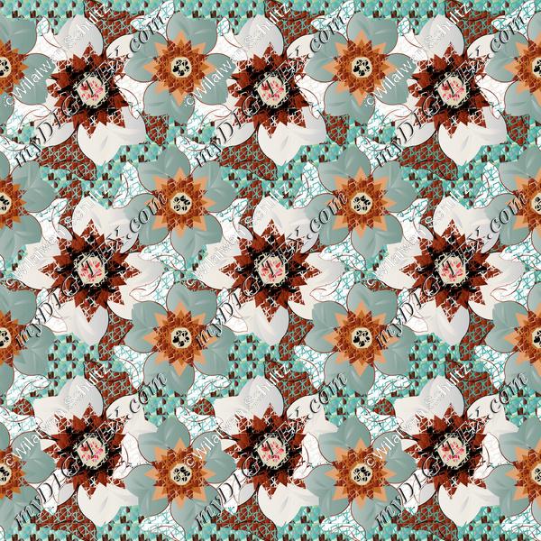 Abstract flower pattern C2 170417
