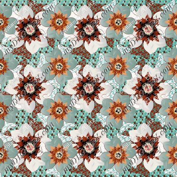 Abstract flower pattern C2 170417