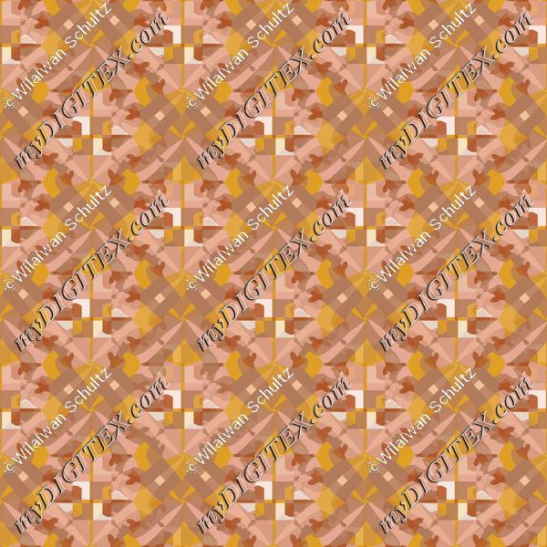 Abstract Thai Art Pattern Earth tone 170104