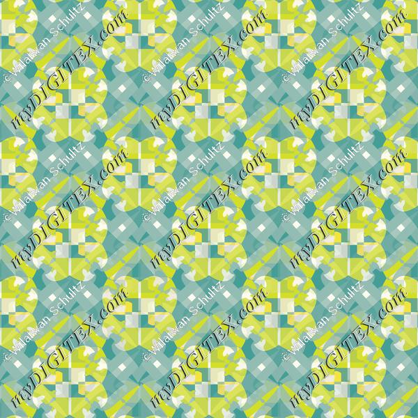 Abstract Thai Art Pattern green 170104
