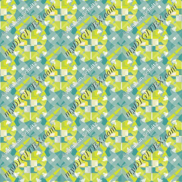 Abstract Thai Art Pattern green 170104