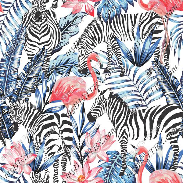 Flamingos & Zebras