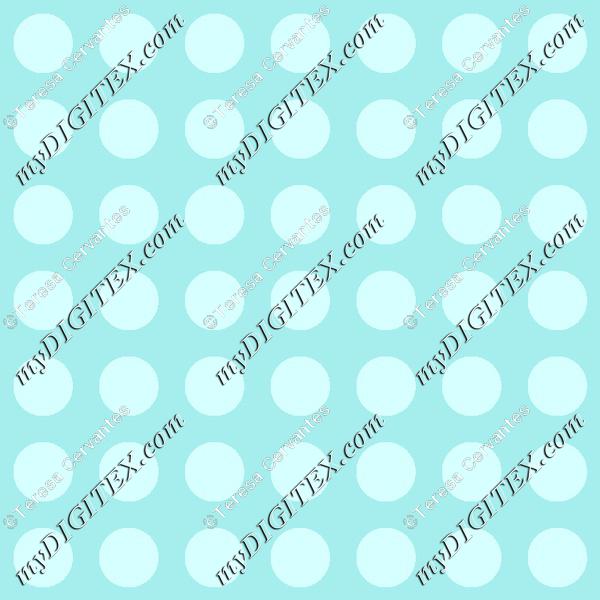 turqouise polka dots