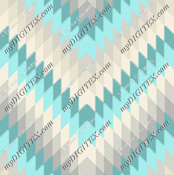 teal chevron