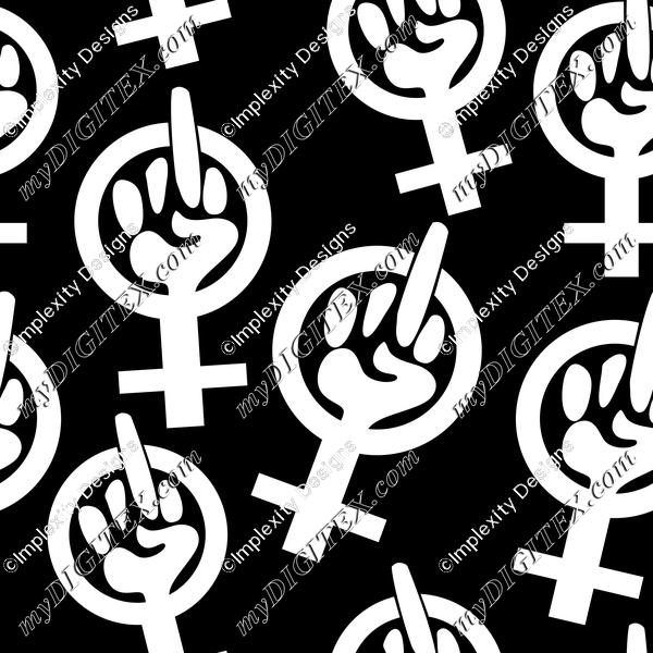 Feminist Finger (white)