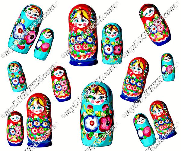 Matrioska colorful