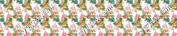 Tropical Vibes Flamingo White