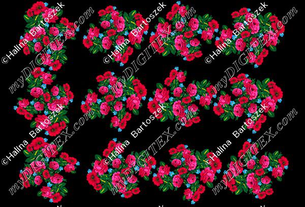 folk black 100x147cm dol full red 2
