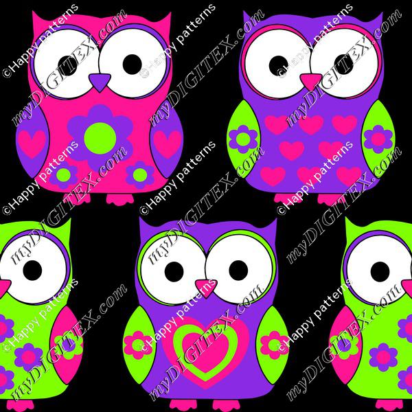 Retro owls