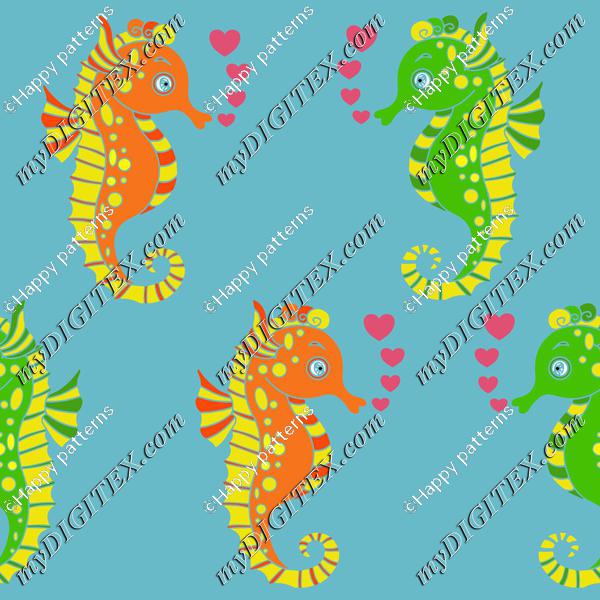Seahorses in love