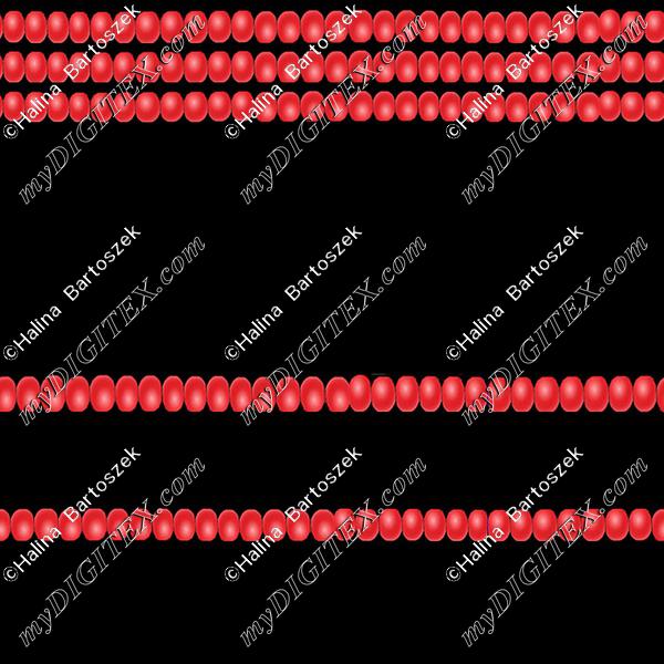 rosace black red corals