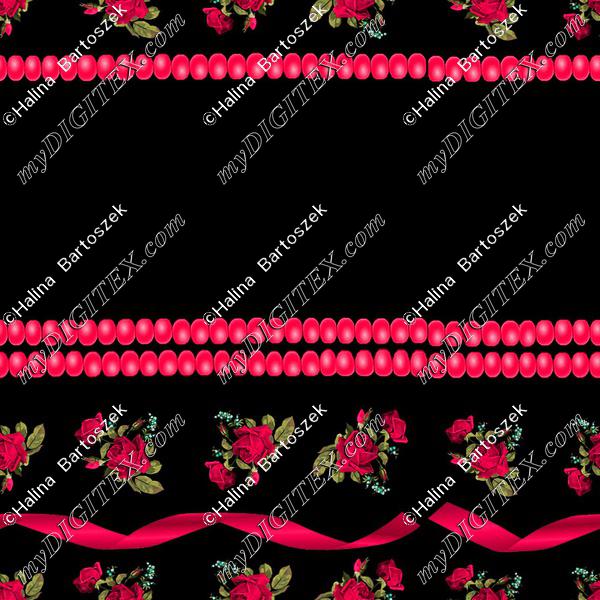 KORALOWE WSTAZKA MAGENTA black