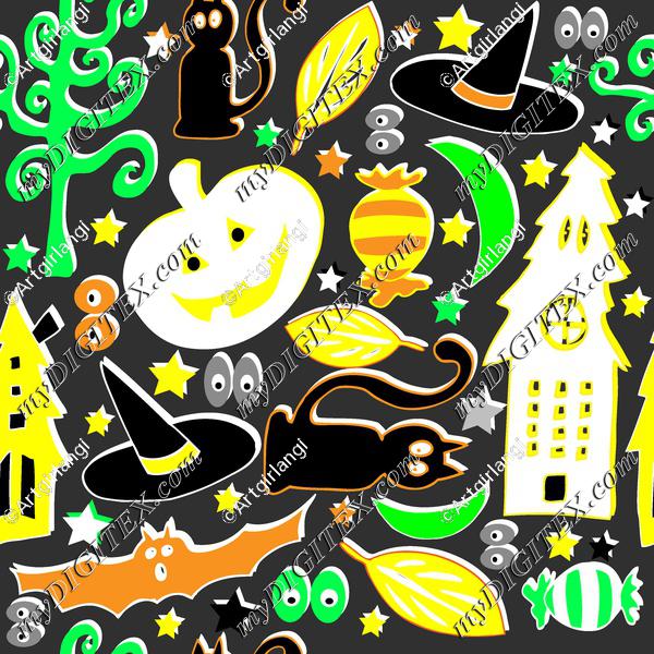 retro halloween pattern_Angi Mullhatten_instructor_2018