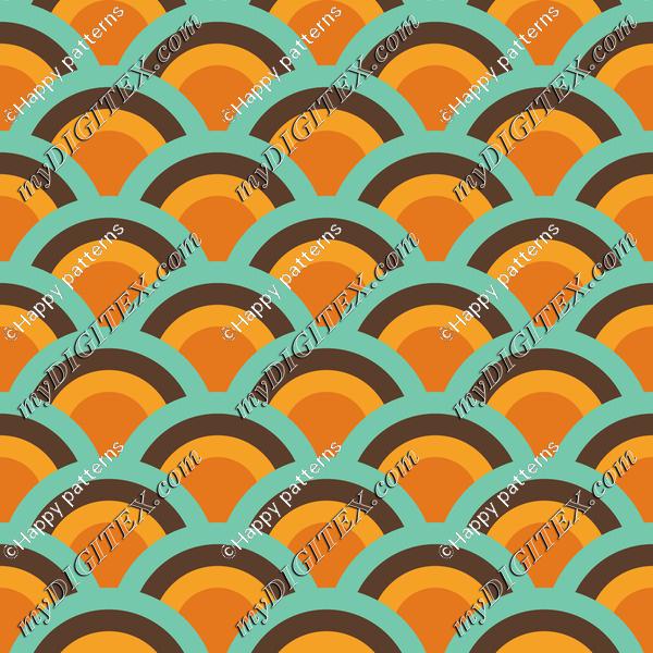 Retro Vintage Wave Abstract Pattern