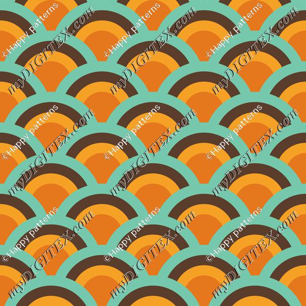 Retro Vintage Wave Abstract Pattern