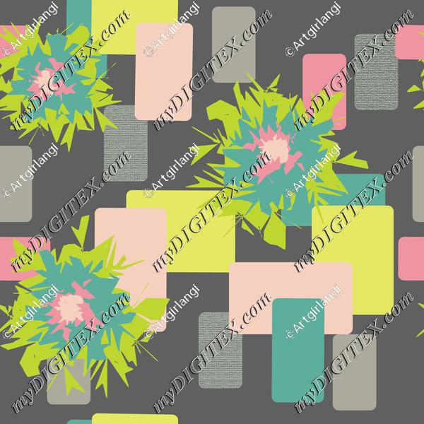 Graphic Flower with Dark Gray Background-01