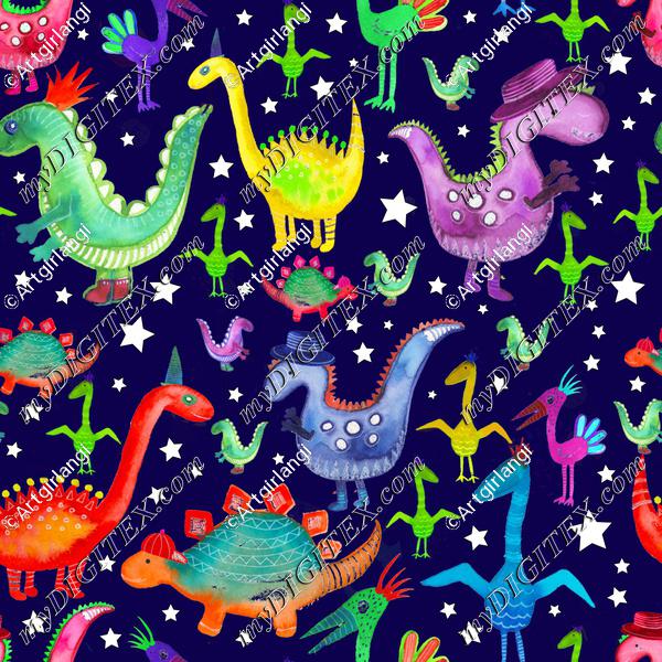 Dino Pattern3_AngiMullhattenwithstars-01