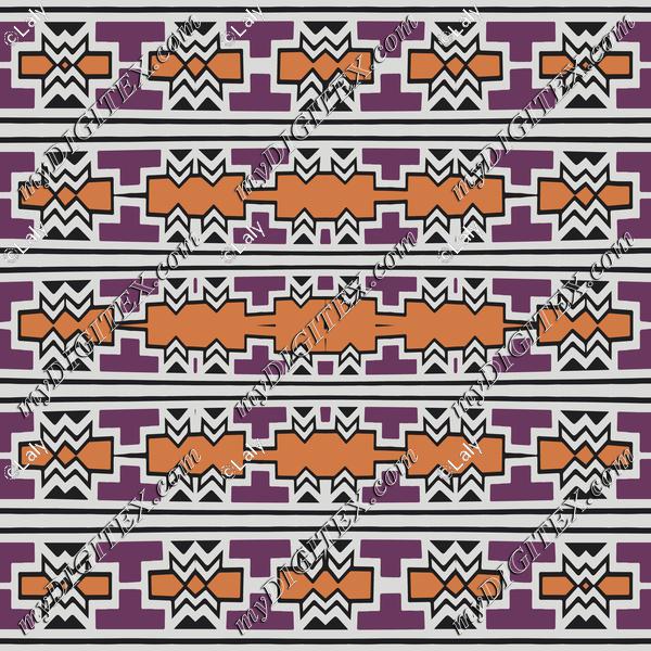 Purple and brown shapes