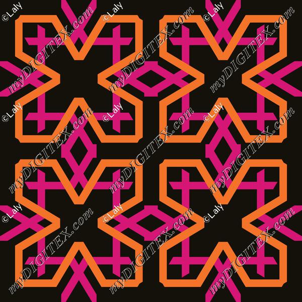 Pink orange shapes