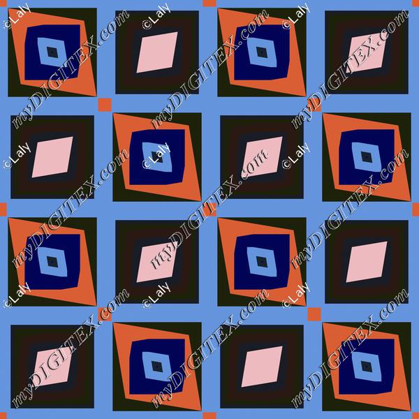 Rhombus in squares pattern