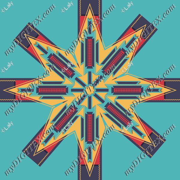 Tribal retro star