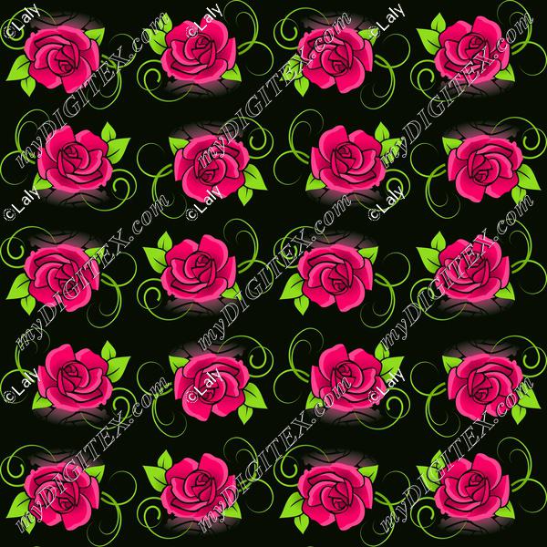 Red roses pattern