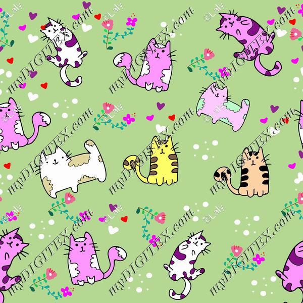 Cute cats pattern