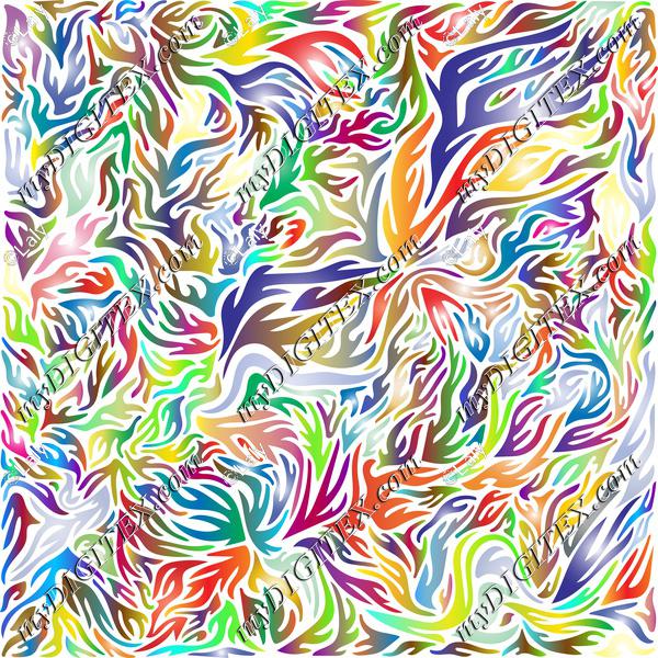 Colorful flames