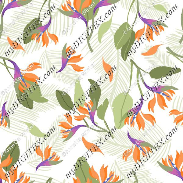 Tropical fashion print